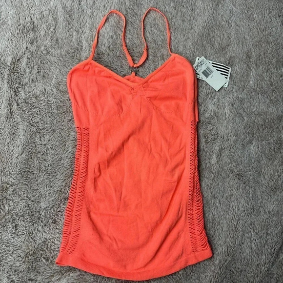 FOX WOMAN GIRLS HELLO! CAMI ORANGE CASUAL TANK Size XS/S New - Picture 4 of 12